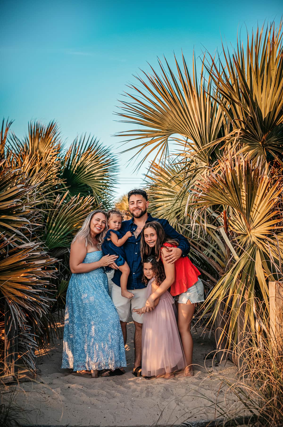 Sammy and family on Florida's Emerald Coast